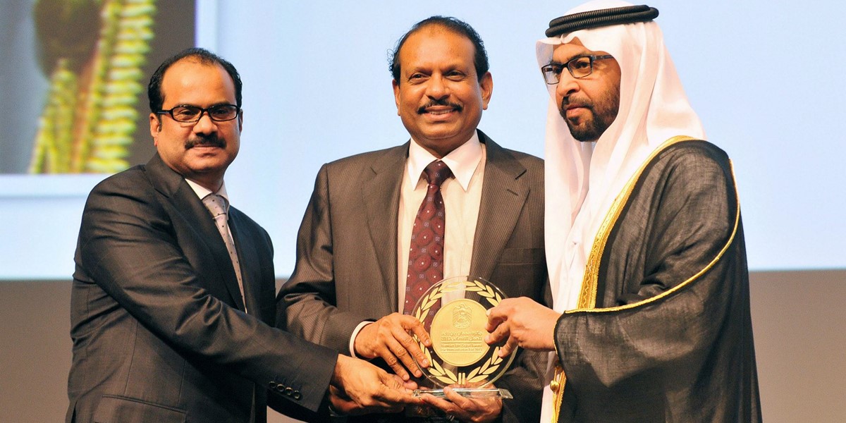 Yusuff Ali honoured with Hamdan bin Zayed Award 2013