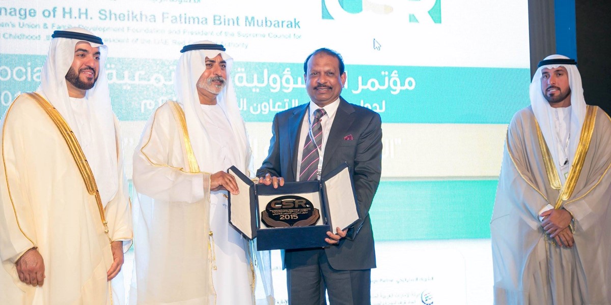 LuLu Hypermarket felicitated at the 3rd GCC - CSR Conference